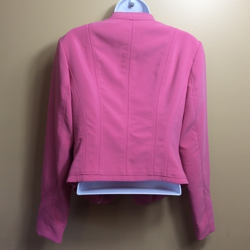 NWOT WHBM pink Moto blazer. Barbiecore. Size 10. - Picture 6 of 8